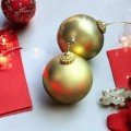 Big Golden 
Christmas Ball Candle