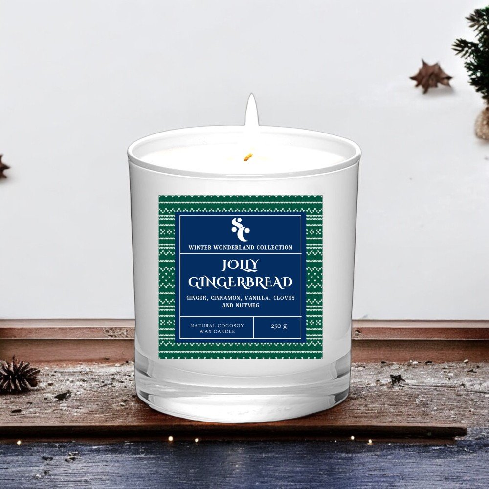 Jolly Gingerbread Christmas Scented Candle