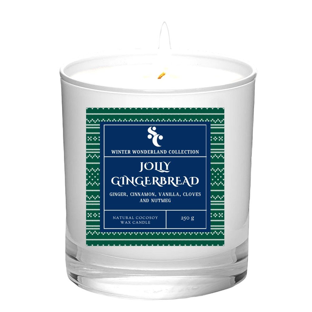 Jolly Gingerbread Christmas Scented Candle