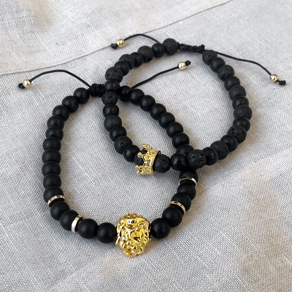Set of 2 Regal 
Midnight Bracelets