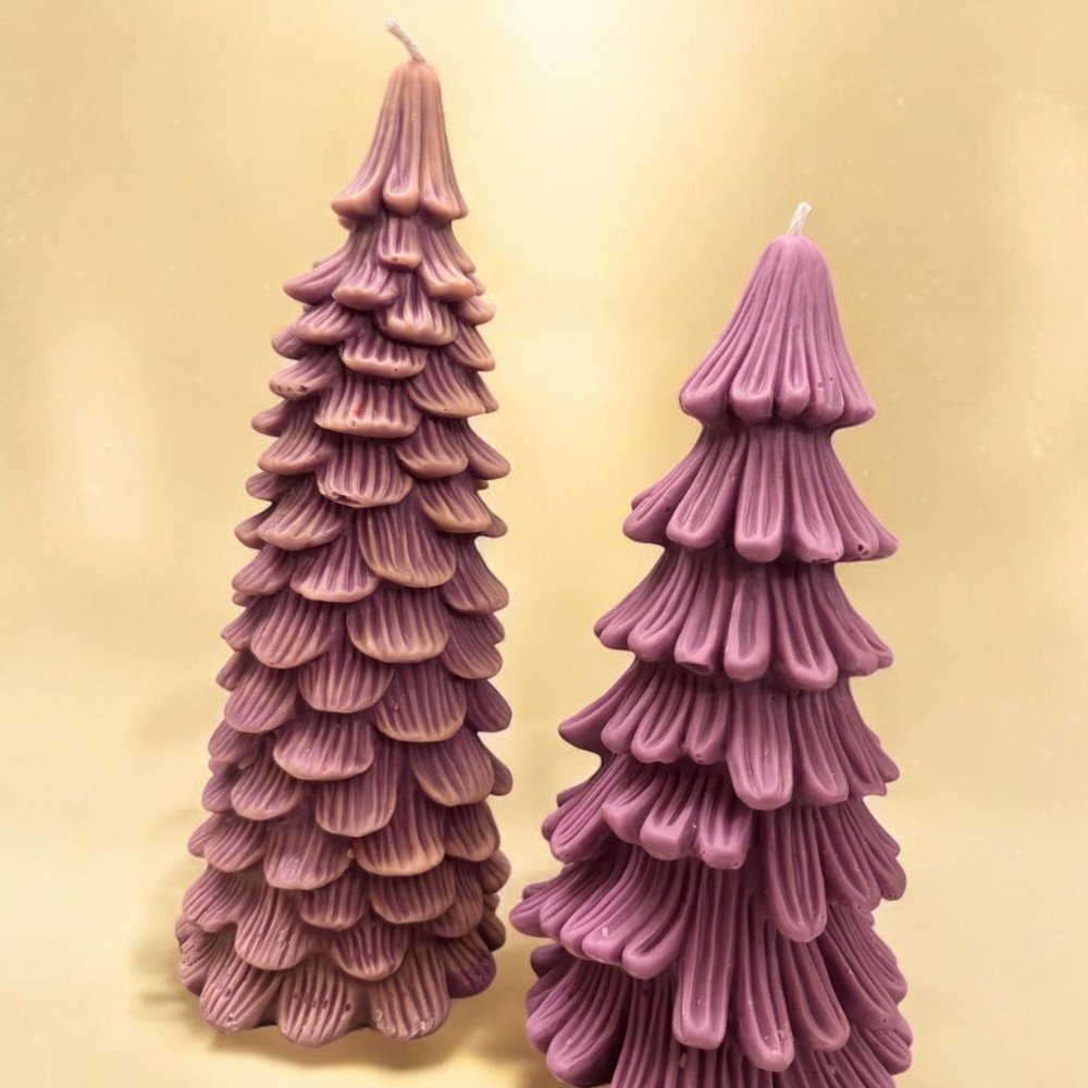 Christmas Trees 
Candles Set of 2