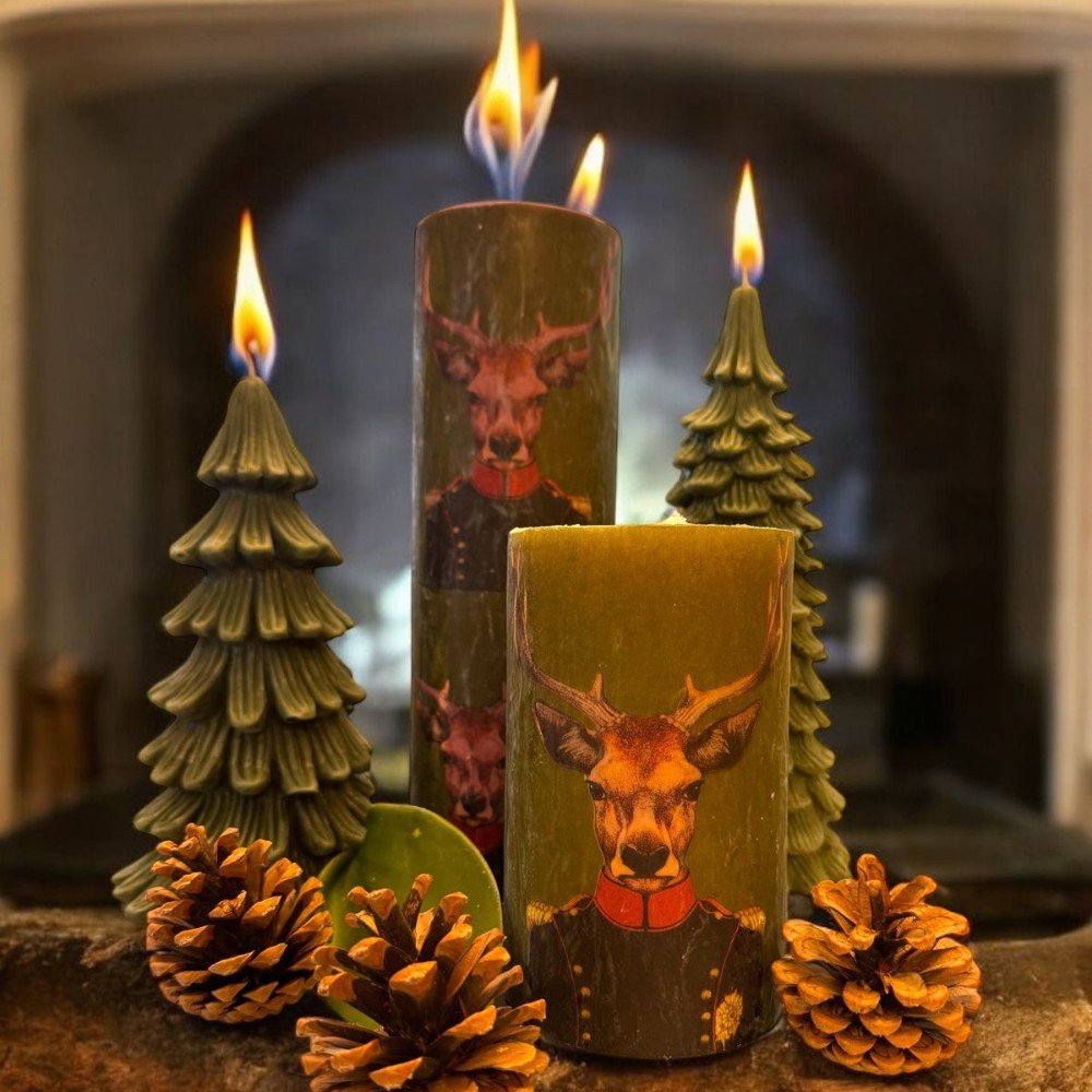 Reindeer's Flame 
Candles Set