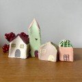 Handmade miniature clay village figurines – Design 1