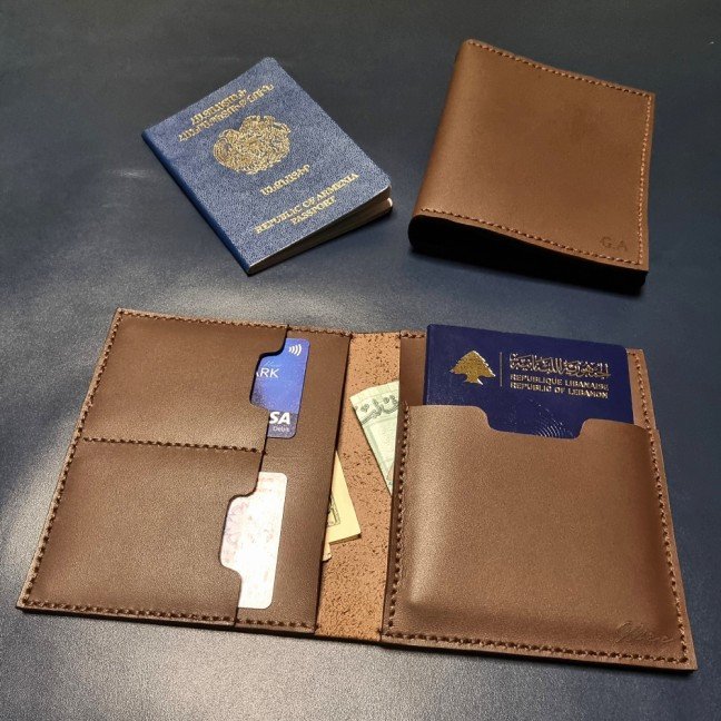 Personalized Leather 
Passport Holder