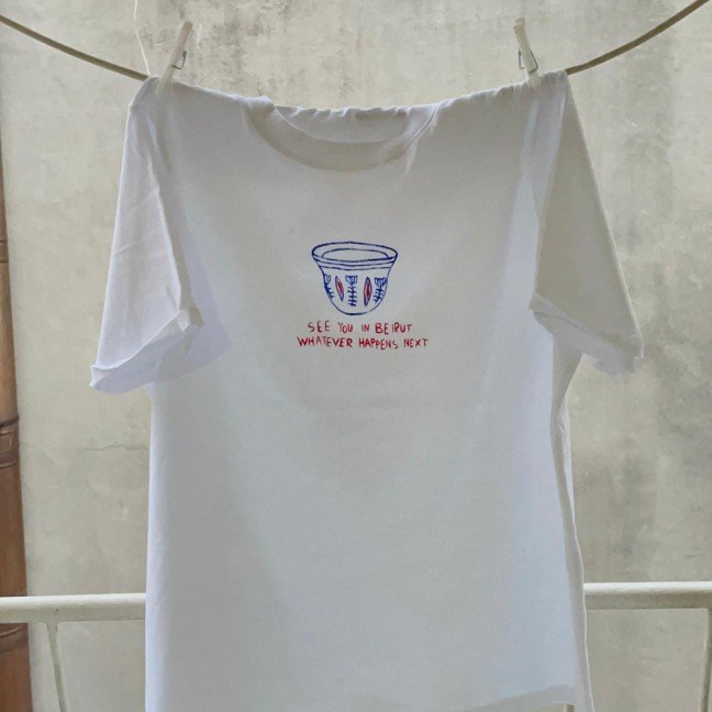 Handpainted See 
you in Beirut T-Shirt