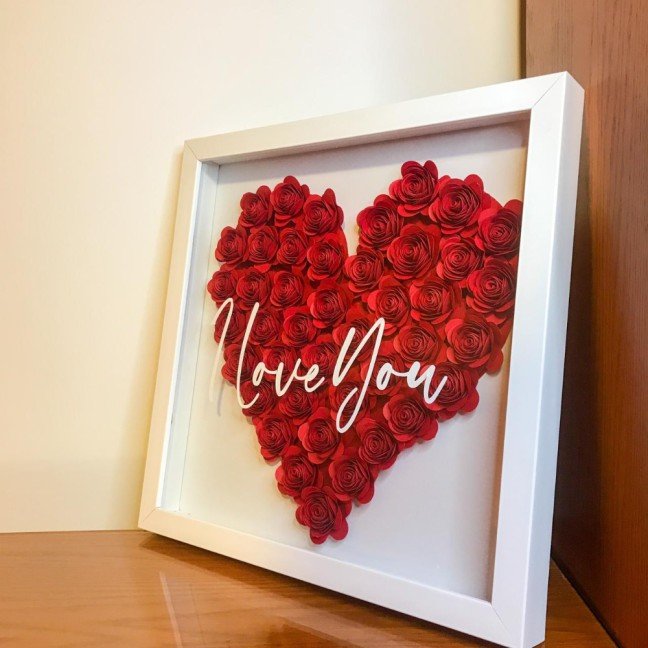 I Love You Flowers 
Shadow Box Frame