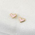 Heart Enamel 
Delight Gold Earrings