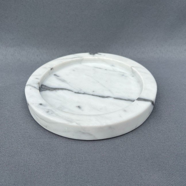 White Italian 
Marble Catchall Dish