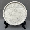White Italian 
Marble Circular Plate