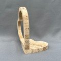 Decorative Heart 
Travertine Stand