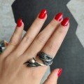Olive 
Silver Ring