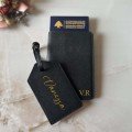 Personalized Passport Holder & Luggage Tag Set
