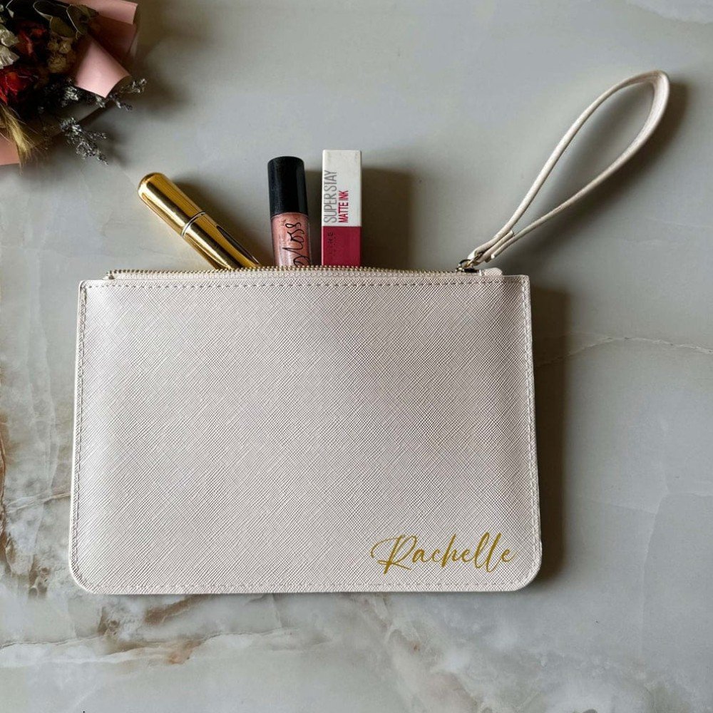 Personalized Pouch & 
Keychain Charm Set