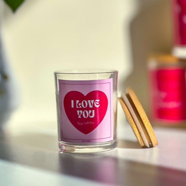 Love You 
Candle