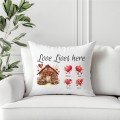 Personalized Pillow Cover: 
Love Lives Here