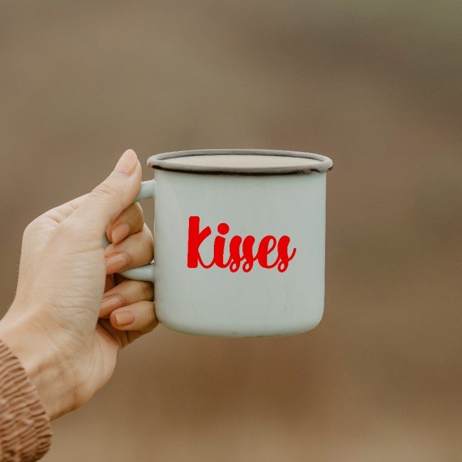 Kisses 
Mug