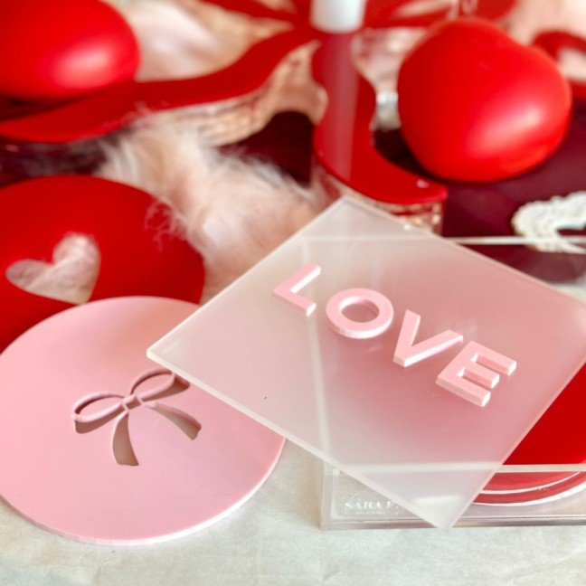 Set of 6 Love 
Coasters In A Box