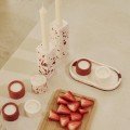 Set of 2 Terrazzo Candle Holders & 5 Tea Lights