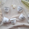Set of 6 Customizable Coffee Chaffeh Cups