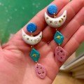 Stardust 
Clay Earrings