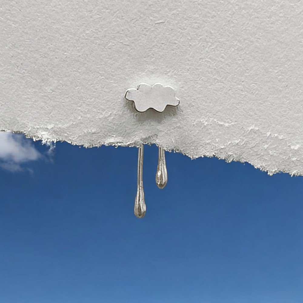 Cloud 
Silver Earrings