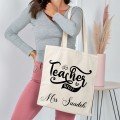 Customized Teacher 
Stuff Tote Bag