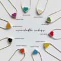 Colored Heart 
Silver Necklace