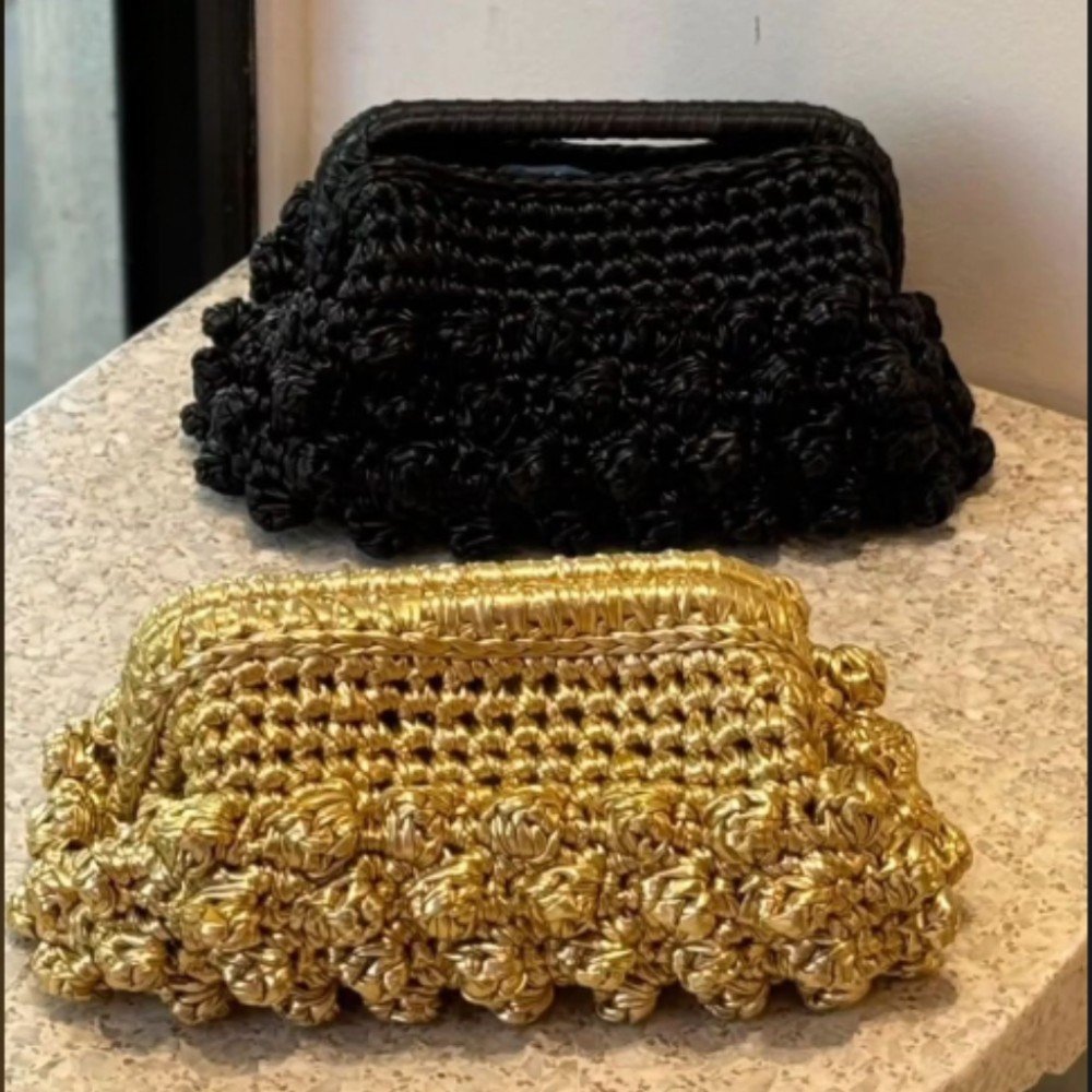Popcorn 
Crochet Bag