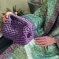 Purple 
Basketweave Bag
