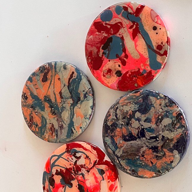 Set of 4 
Paintsplash Coasters