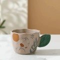 Leaf Handle 
Ceramic Mug