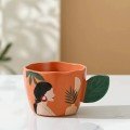 Leaf Handle 
Ceramic Mug