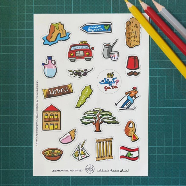 Lebanon 
Sticker Sheet