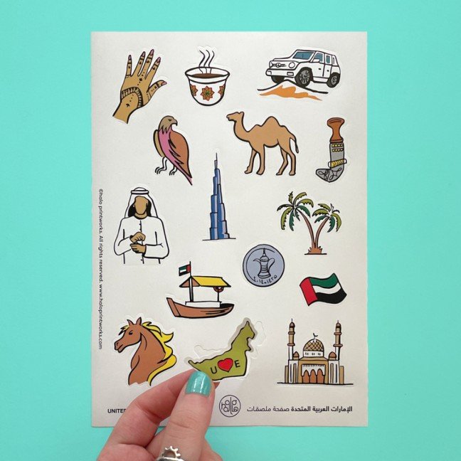 UAE 
Sticker Sheet