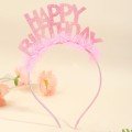 Happy Birthday 
Pink Headband