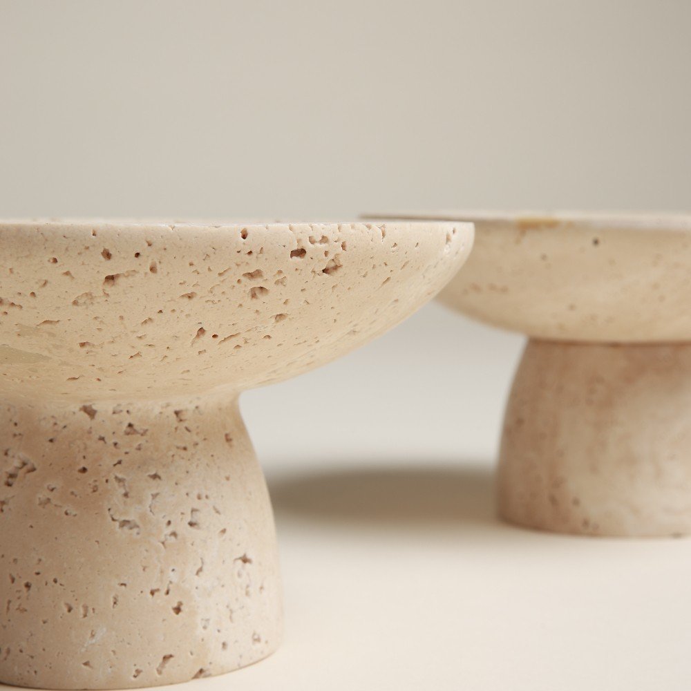 Siana 
Travertine Bowl