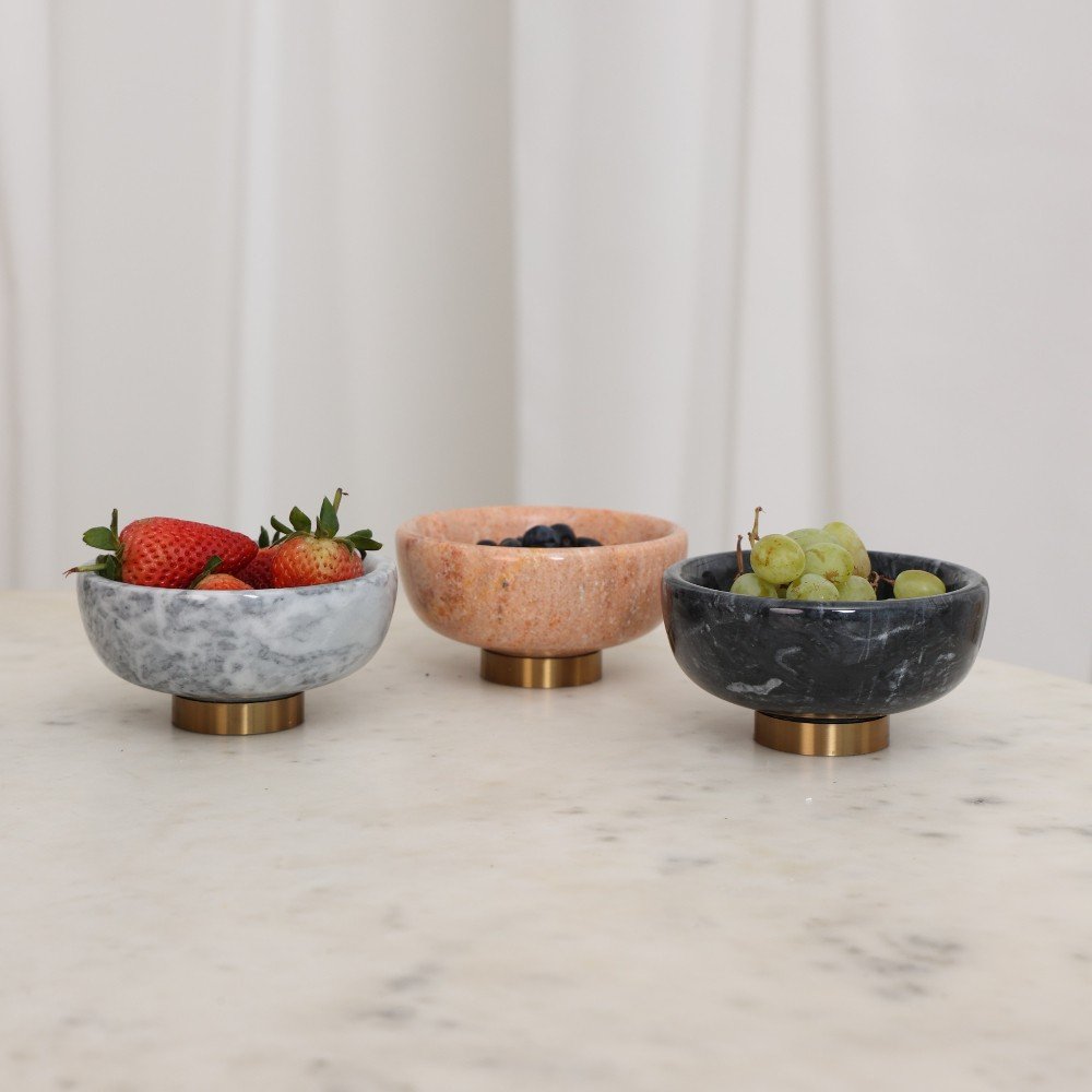 Set of 3 Marble 
Dip Bowls