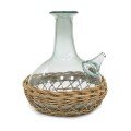 Water Jug with handwoven 
wicker cover