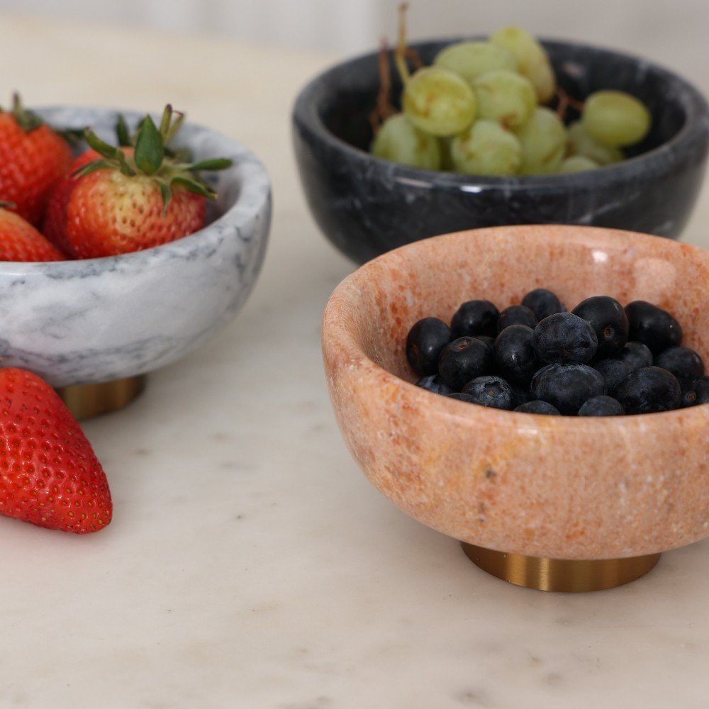 Set of 3 Marble 
Dip Bowls