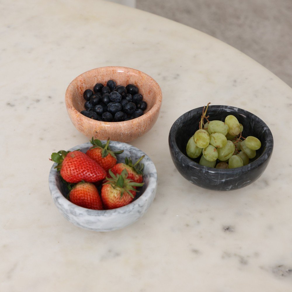 Set of 3 Marble 
Dip Bowls