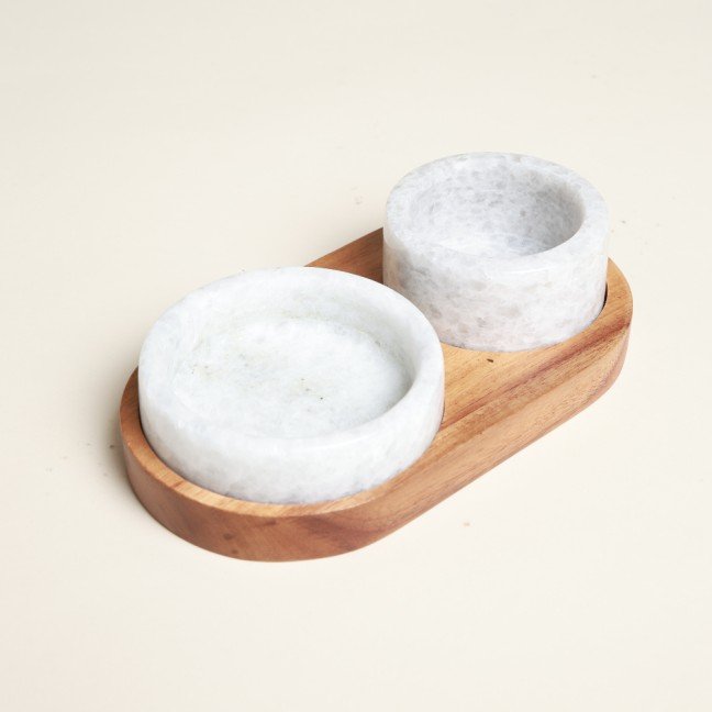 Marble Spice Duette 
Seasoning Set