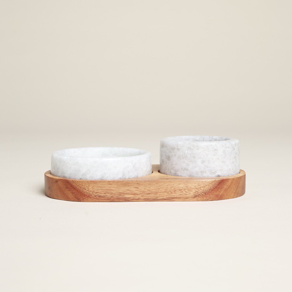 Marble Spice Duette 
Seasoning Set