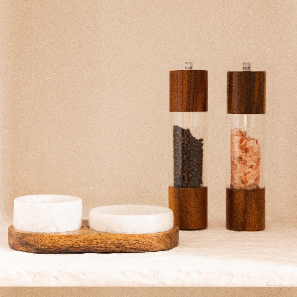 Marble Spice Duette 
Seasoning Set