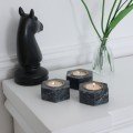 Black Hexa 
Candle Holder
