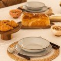 Set of 4 Ash & White 
Boho Placemats