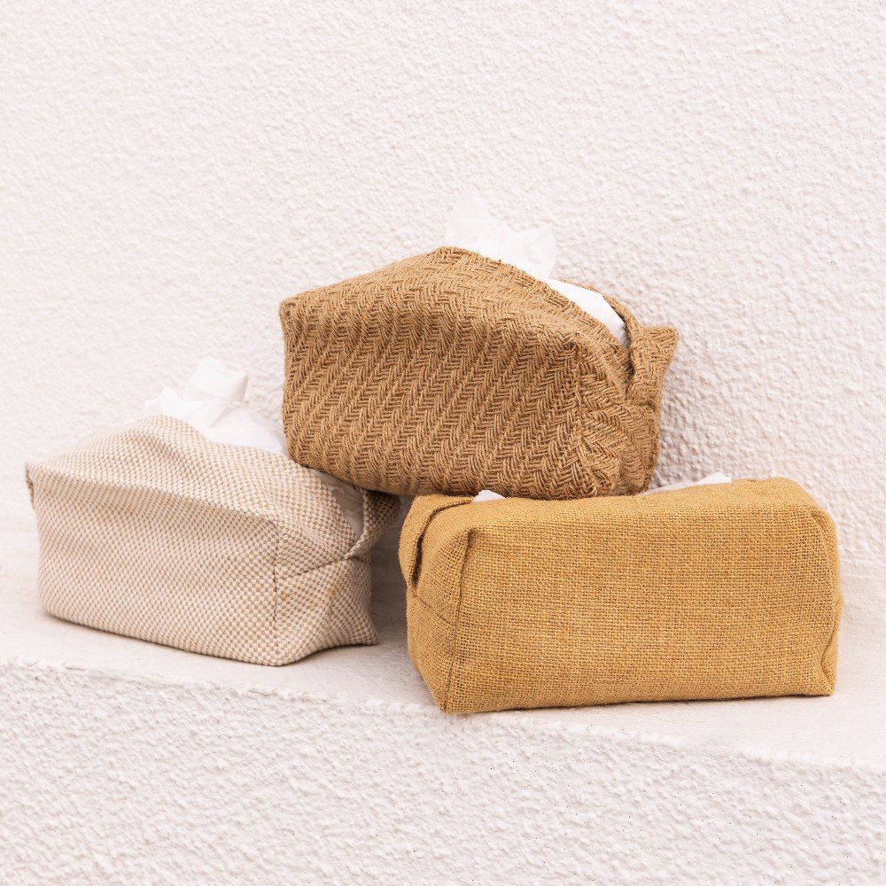 Thick Jute Boho 
Tissue Cover