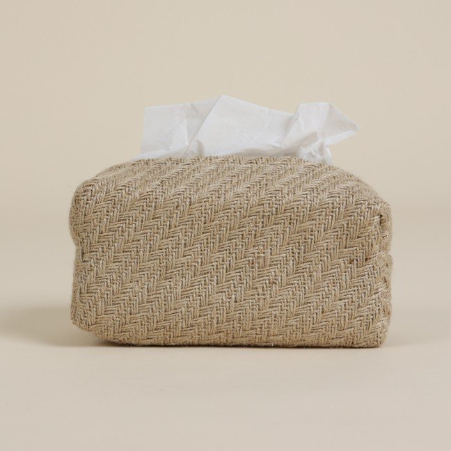 Thick Jute Boho 
Tissue Cover