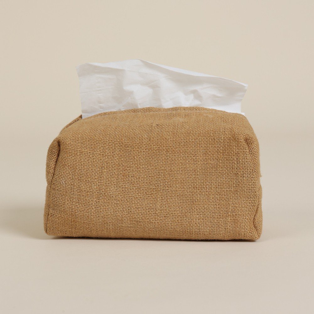 Jute Beige Boho 
Tissue Cover