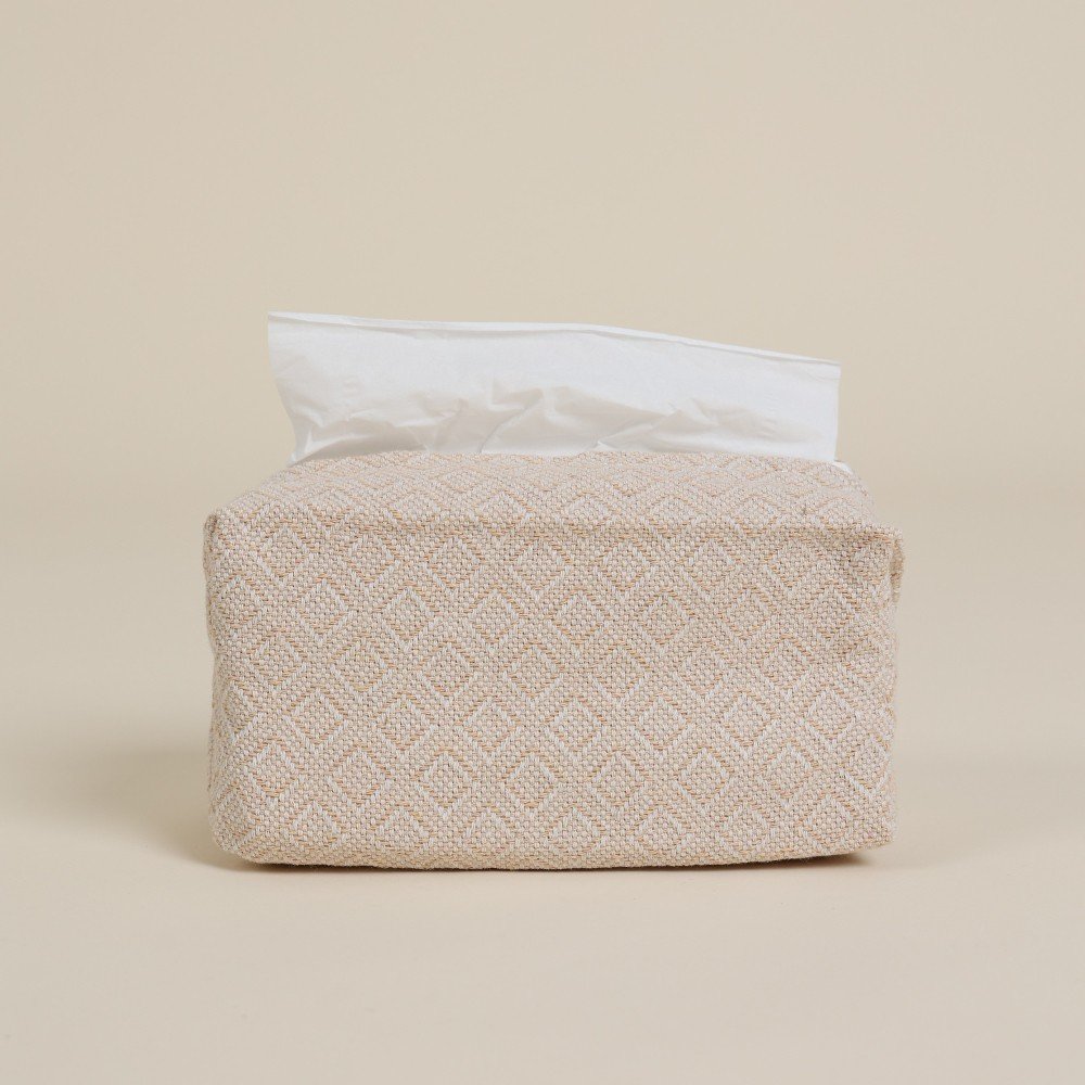 Patterned Beige 
Boho Tissue Cover