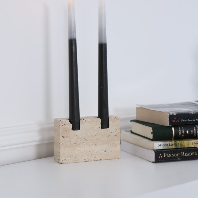 Marble Dual 
Candle Holder